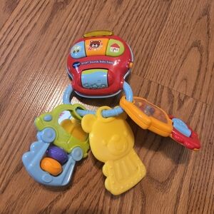 VTech Smart Sounds Baby Keys Red Blue Yellow Baby Toy Infant Toddler Kid 3-24M